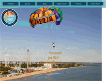 Tablet Screenshot of northcoastparasail.com